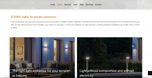 Steinel Lumaire home page image